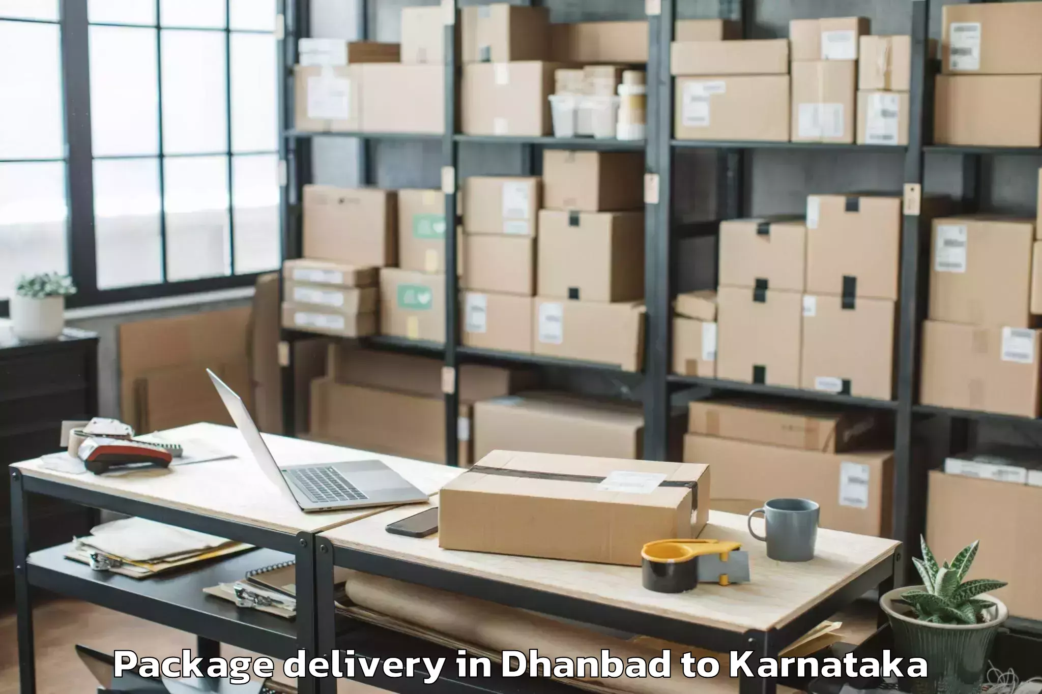 Easy Dhanbad to Chamarajanagar Package Delivery Booking